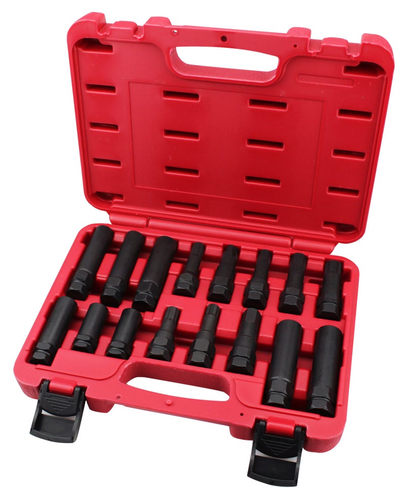 kauplus 16PCS Master Wheel Locking Lug Key Set, Wheel Lock Removal Kit - Image 1